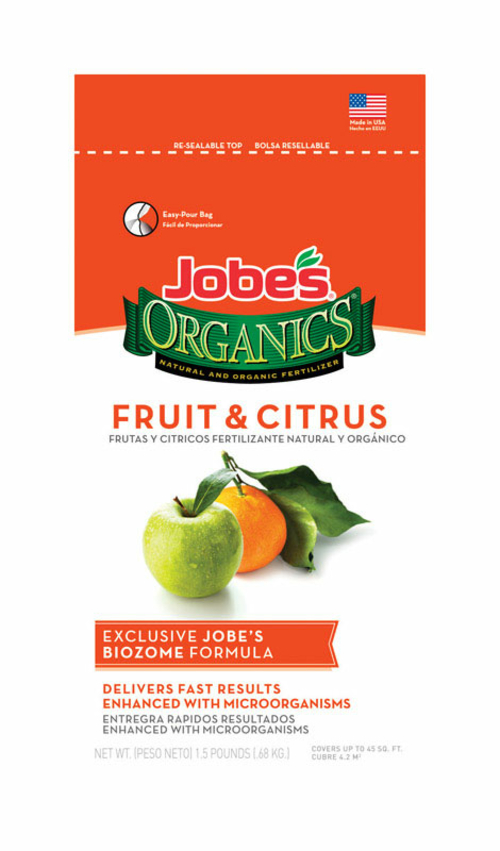 Jobes 7495708 1-0.5 lbs Organics Fertilizer for Fruit & Citrus Tre