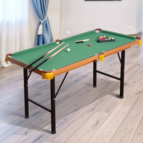 Soozier 54.3"L Portable Mini Billiard/Pool Table Folding with All