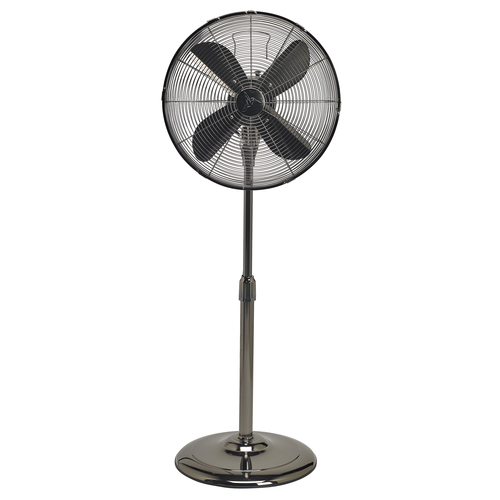 Floor Fan - Adjustable Height - Pearl Black