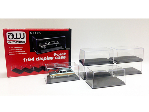 6 Collectible Display Show Cases for 1/64 Scale Model Cars by