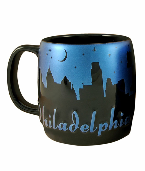 Americaware SMPHI03 Philadelphia 22 oz Night Sky Silhouette Mug