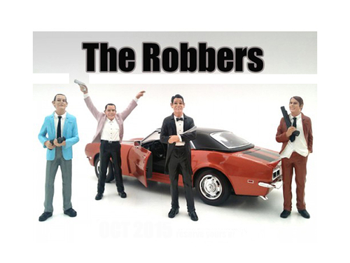 \The Robbers\" 4 Piece Figure Set For 1:18 Scale Models by American