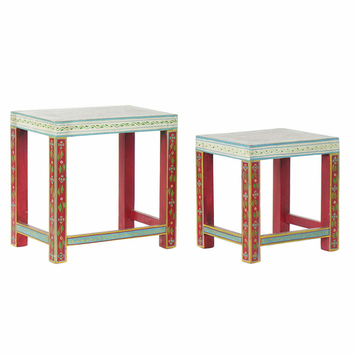 Side table DKD Home Decor 8424001853243 Natural Multicolour Acrylic