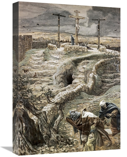 Global Gallery GCS-282905-22-142 22 in. Jesus Alone on the Cross Art P