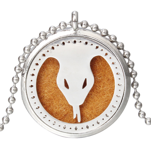 New Snake Aromatherapy Diffuser Necklace Pendant