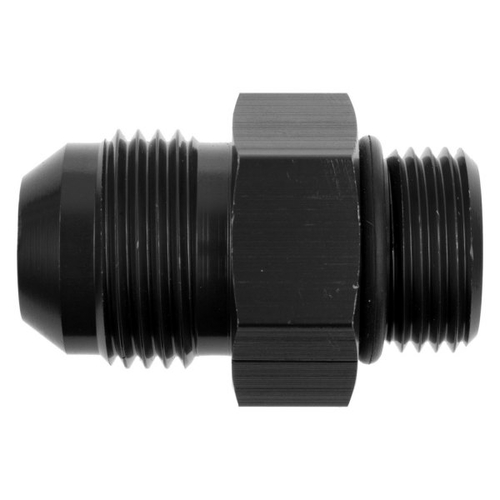 Port Adapter with -12 AN High Flow Radius, Black