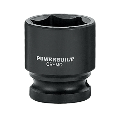 Powerbuilt 1/2in Drive 6 Pt. SAE Impact Socket 1in - 647159
