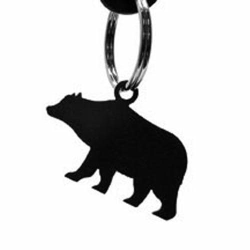 Wrought Iron Bear Keychain Key Ring