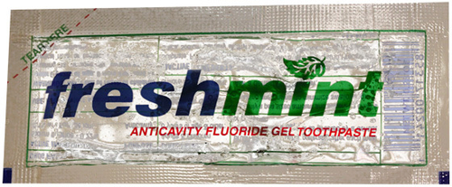 Freshmint Toothpaste Packet - 0.28 oz, Clear Gel