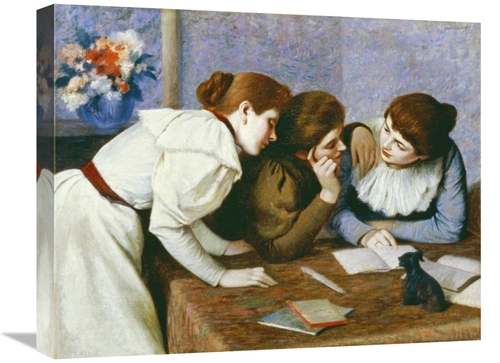 Global Gallery GCS-267609-22-142 22 in. La Lecture Art Print - Federic