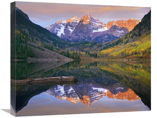 Global Gallery GCS-452169-2024-142 20 x 24 in. Maroon Bells Peaks Refl