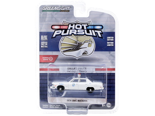1974 AMC Matador \Dallas Police\" (Texas) White \"Hot Pursuit\" Series