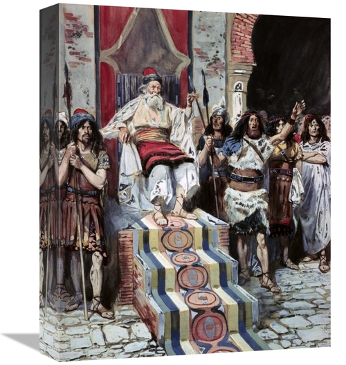 Global Gallery GCS-280274-16-142 16 in. David Sees the Messenger Arriv