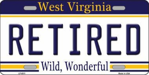 Smart Blonde LP-6511 Retired West Virginia Novelty Metal License Plate