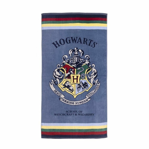 Beach Towel Harry Potter 8445484050370 Blue 88 % Cotton 12 % Polyester