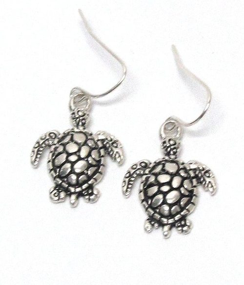 Turtles Fish Hook Earrings