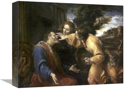 Global Gallery GCS-276983-16-142 16 in. Tobias Heals His Blind Father 