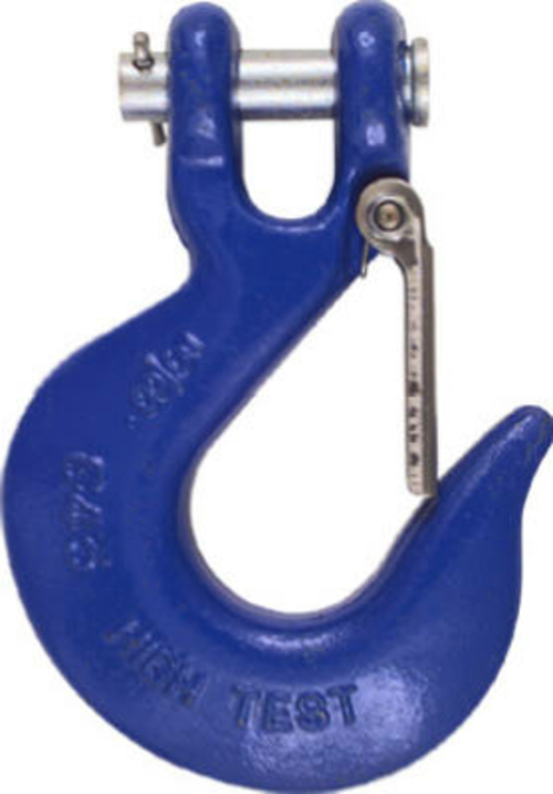 N265-496 0.37 in. Blue Clevis Slip Hook With Latch