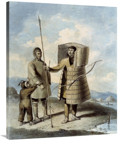 Global Gallery GCS-276537-40-142 40 in. Warrior with a Shield Art Prin