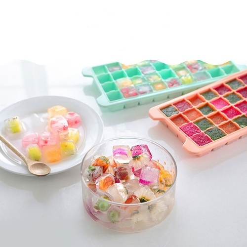 Grid Silicone Ice Cube Mold Tray Square Shape