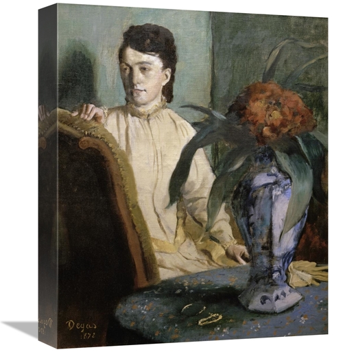 Global Gallery GCS-277351-16-142 16 in. Woman with Porcelain Vase Art 