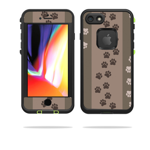 MightySkins LIFIP8-paw prints Skin for Lifeproof Fre for iPhone SE 202