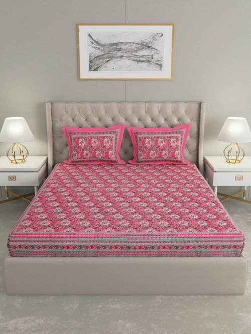 Printed King Size Double Bedsheet