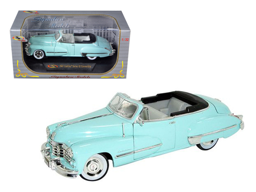 1947 Cadillac Series 62 Light Blue Convertible 1/32 Diecast Car Model