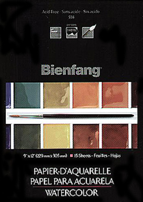 Bienfang R285421 Watercolor Pads 15 Sheets - 9 X 12 In.