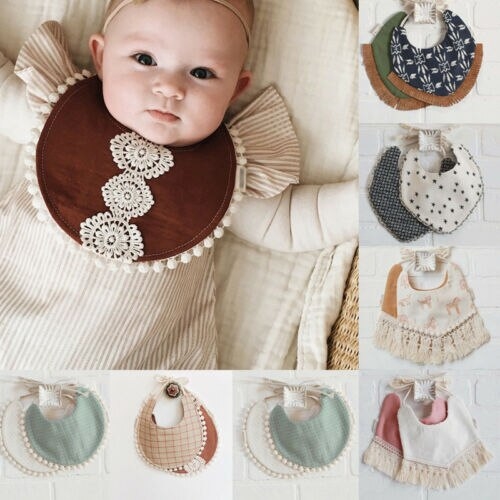 Baby Boy Girl Newborn Bibs Waterproof Saliva Towel