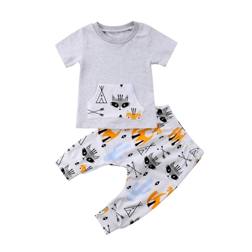 Newborn Kid Baby Boy Summer Clothes Jumpsuit