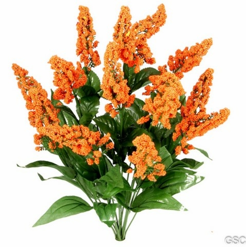 Admired by Nature GPB9342-ORANGE Artificial Heather Fillers Bush & Gre