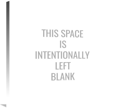 Global Gallery GCS-469557-3030-142 30 x 30 in. This Space is Intention