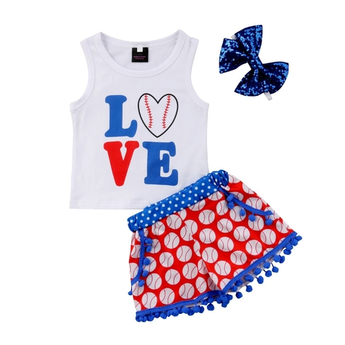 2018 Newborn Kid Baby Girl Letter Printed Vest Top