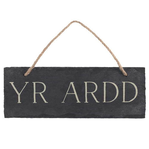 Yr Ardd Slate Sign
