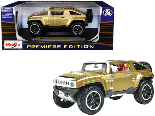 Hummer HX Concept Gold Metallic \Premiere Edition\" 1/18 Diecast Model