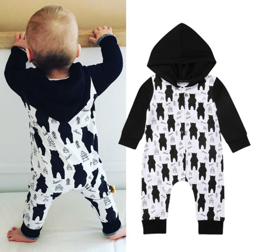 Brand New Kids Baby Boys Girls Hooded Autumn