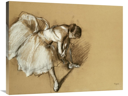 Global Gallery GCS-266191-36-142 36 in. Dancer Adjusting Her Shoe Art 