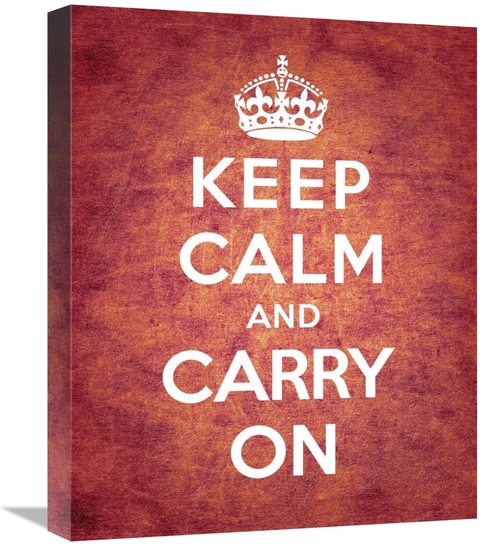 Global Gallery GCS-371964-1620-142 16 x 20 in. Keep Calm & Carry on - 
