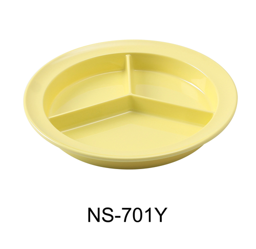 Yanco NS-701Y Nessico 3-Compartment Deep Plate