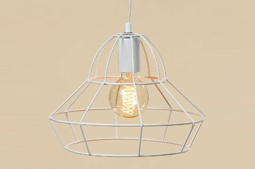 Ceiling lamp light Diamond, white 30,5cm