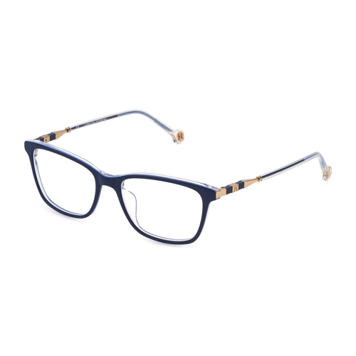 Ladies'Spectacle frame Carolina Herrera VHE882520P67 Blue Golden