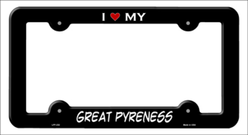 Smart Blonde LPF-232 6 x 12 in. Great Pyreness Novelty Metal License P