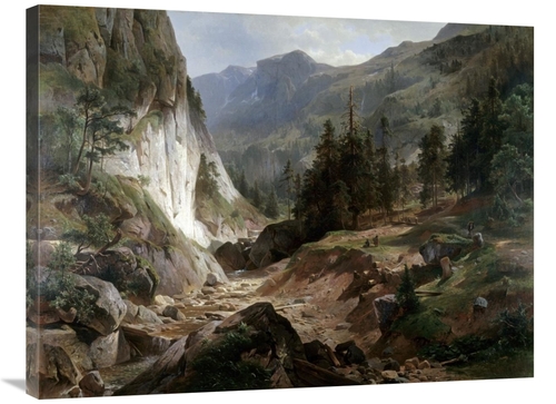 Global Gallery GCS-277611-36-142 36 in. Mountain Landscape Art Print -