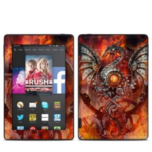 DecalGirl AKHD7-FURNACEDRAGON Amazon Kindle Fire HD 7in 2014 Skin - Fu