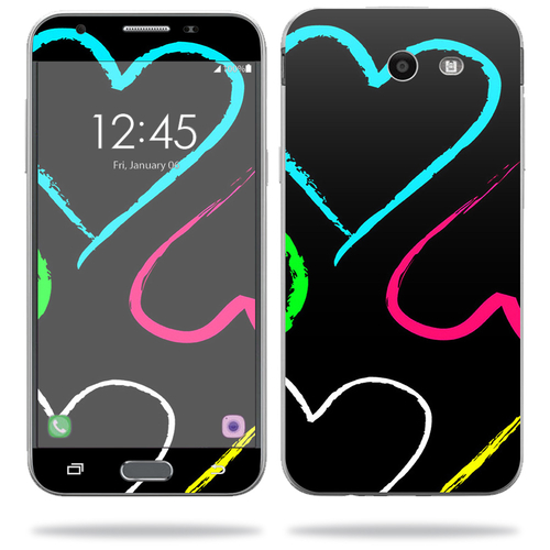 MightySkins SAGJ317-Hearts Skin for Samsung Galaxy J3 2017 - Hearts