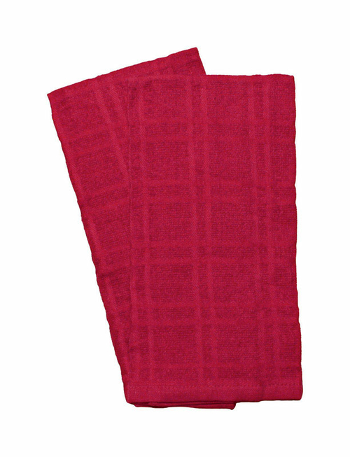 Ritz 6667810 Paprika Cotton Kitchen Towel, 2 per Pack - Pack of 3