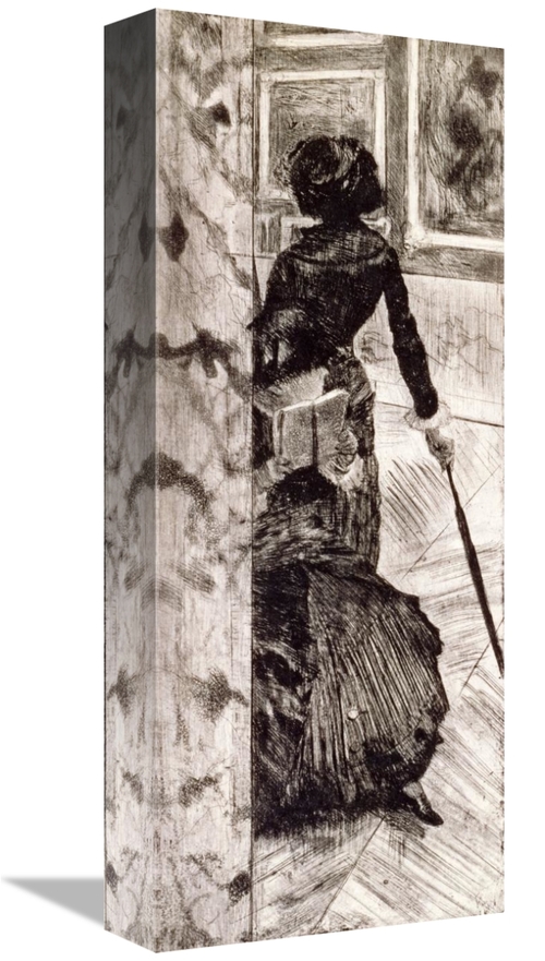 Global Gallery GCS-266199-16-142 16 in. Mary Cassatt at the Louvre Art