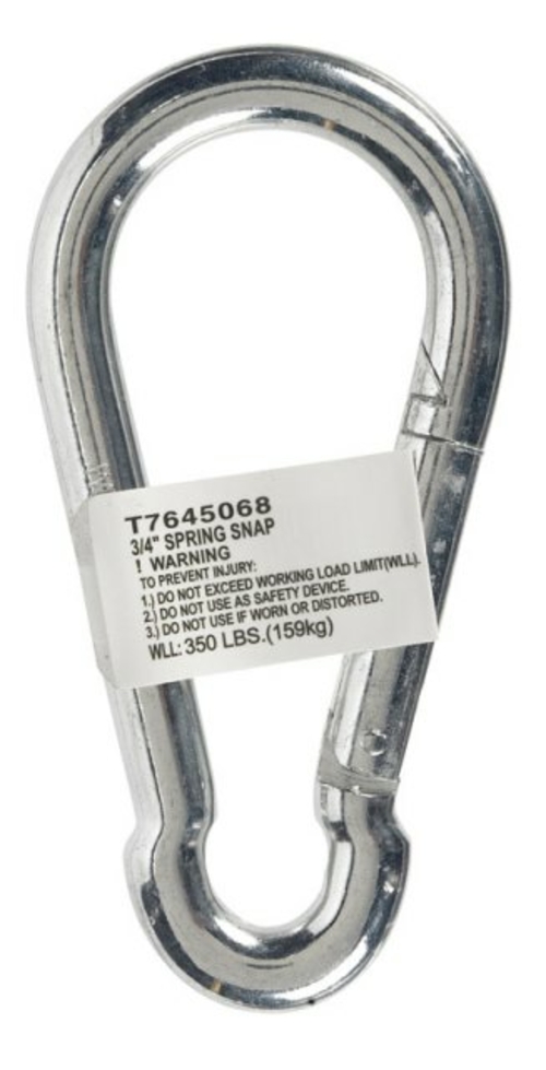 Campbell T7645068V 0.75 x 4.75 in. Steel Zinc Plated Spring Snap Link 