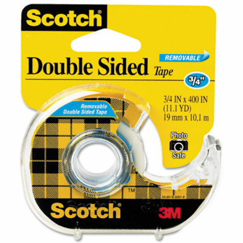 3M 667 667 Double-Sided Removable Office Tape & Dispenser  3/4   x 11 